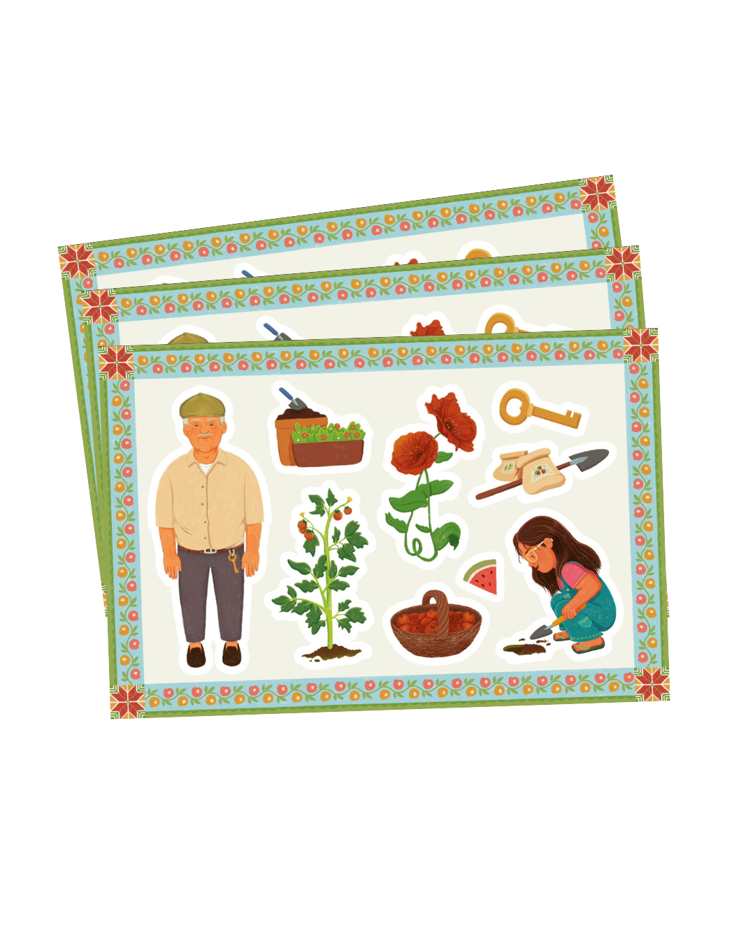 Jiddo’s Garden Stickers